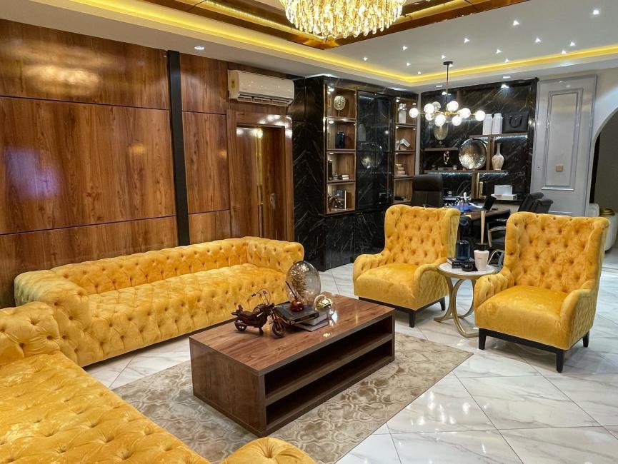 Yellow Chesterfield Sofa Set